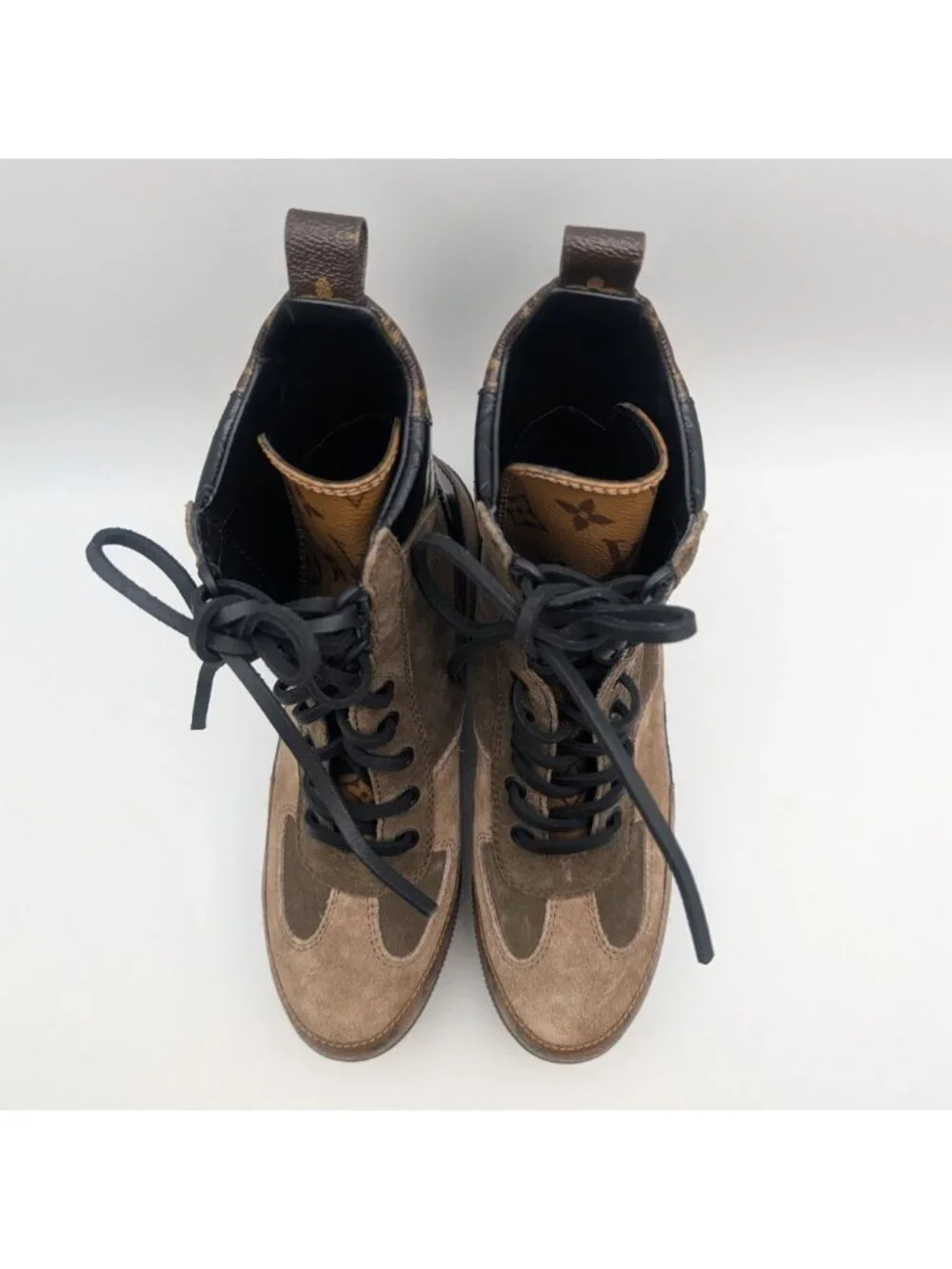Louis Vuitton Laurie Line Monogram Reverse Ankle Boots - Picture 7 of 11